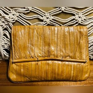 Vintage Leather of the Sea Genuine Eel skin Bag.